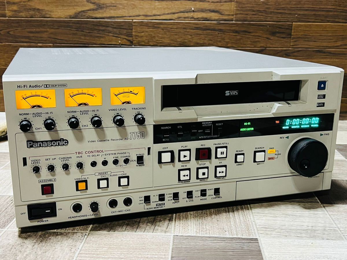 Panasonic パナソニック S-VHS レコーダー 業務用 ビデオデッキ AG-7750H 【動作確認済み】画像要確認の画像2