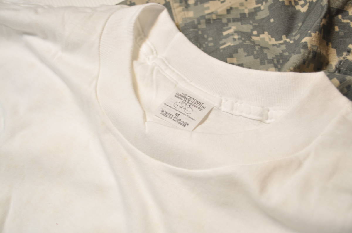 A 米軍放出品 実物 US ARMY 米陸軍仕様 DSCP ホワイト 半袖 シャツ 3着セット 未使用 M_画像7