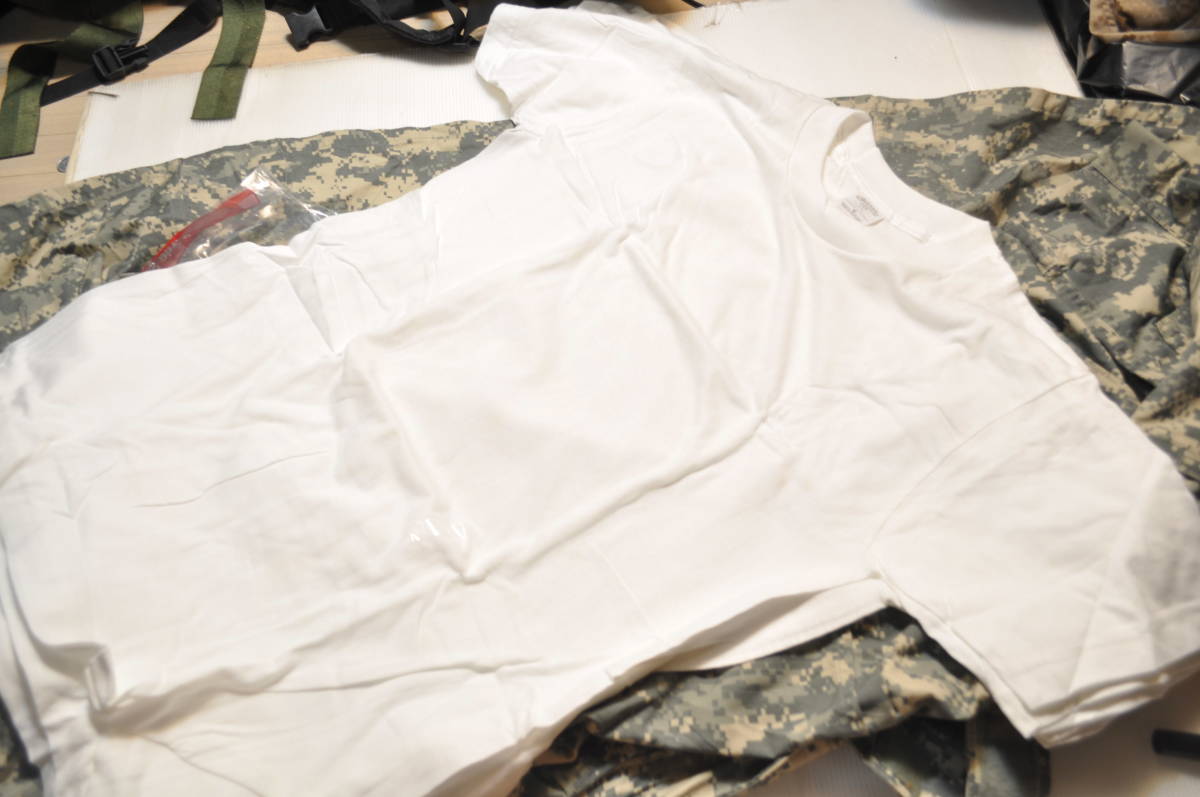 A 米軍放出品 実物 US ARMY 米陸軍仕様 DSCP ホワイト 半袖 シャツ 3着セット 未使用 M_画像8