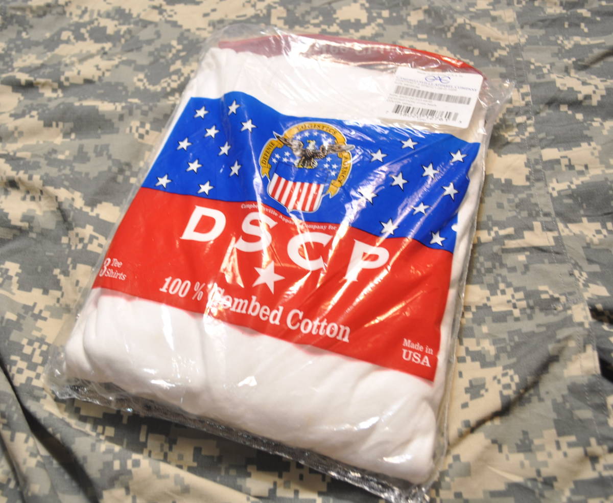 A 米軍放出品 実物 US ARMY 米陸軍仕様 DSCP ホワイト 半袖 シャツ 3着セット 未使用 M_画像1