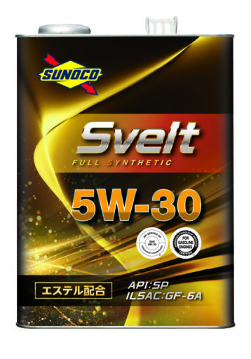 送料無料！　SUNOCO　Svelt　スノコ　スヴェルト　SP/GF-6A　5W-30　全合成　Full Synthetic（エステル配合）　20L缶　エンジンオイル_画像1