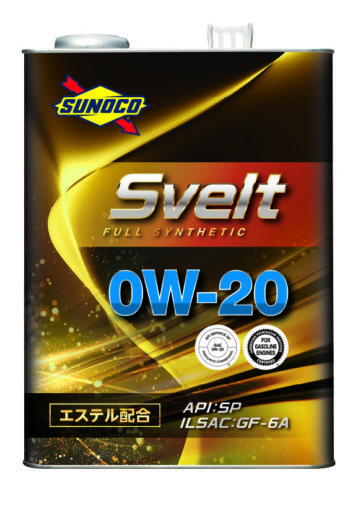 送料無料！　SUNOCO　Svelt　スノコ　スヴェルト　SP/GF-6A　0W-20　全合成　Full Synthetic（エステル配合）　20L缶　エンジンオイル_画像1