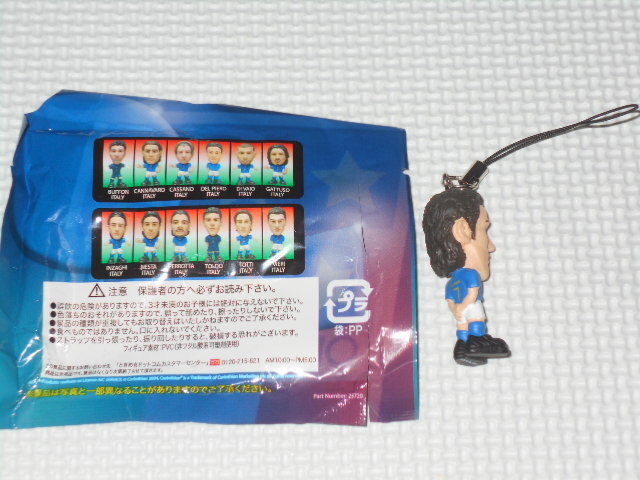 サッカー イタリア代表 ストラップフィギュアコレクション DEL PIERO★新品未使用_画像2