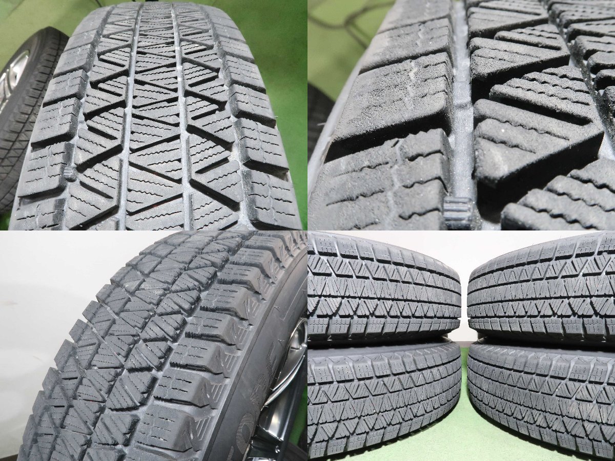 4本 社外 16インチ 5.5J +20 5H PCD 139.7 スタッドレス ブリヂストン ブリザック DM-V3 2022年 175/80R16 スズキ ジムニー JB64W JB23Wの画像10