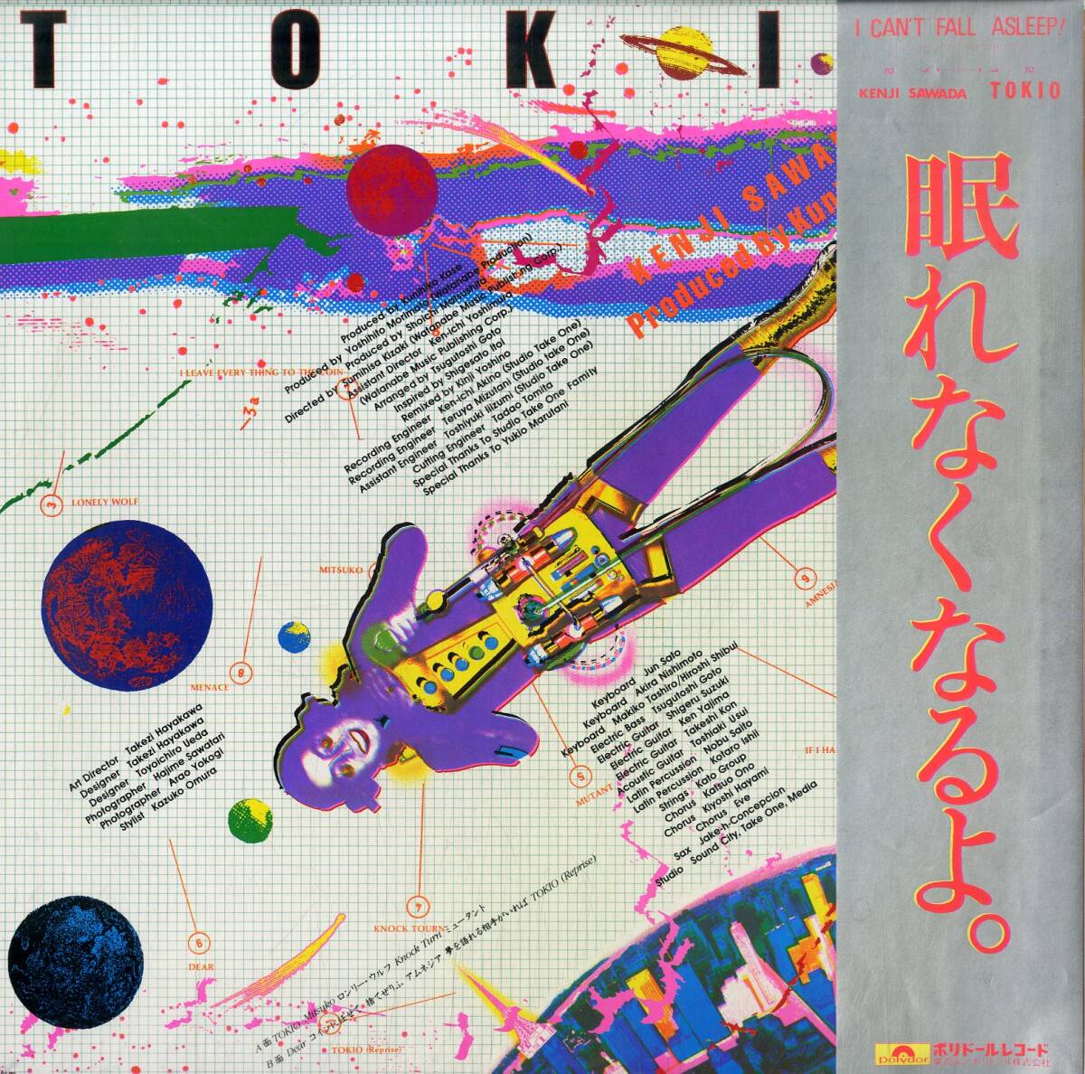 A00578653/LP/沢田研二「Tokio (1979年・MR-3210・鈴木茂・後藤次利・佐藤準etc参加・テクノ歌謡・シンセポップ)」の画像2