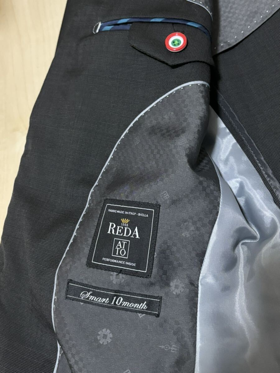 ORIHICA REDA スーツ セットアップ 上下 黒色 ブラック S サイズ 限定 165 2b 3b オリヒカ レダ ダークブラウンジャケット パンツの画像7