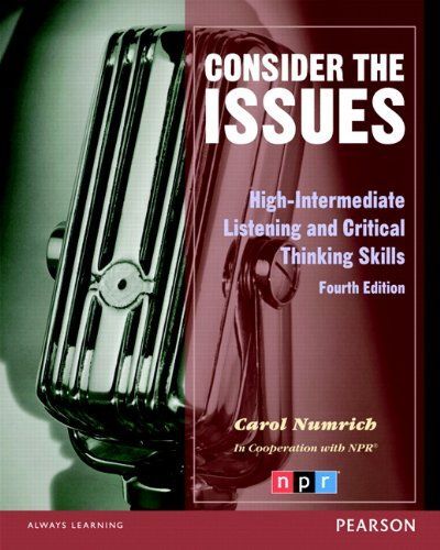 [A11285284]Consider the Issues (4E) Student Book (Issues Series) Numrich,Ca