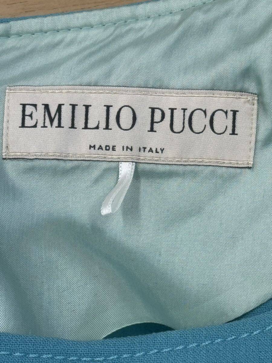 [EMILIO PUCCI] short sleeves One-piece back fastener U neck 