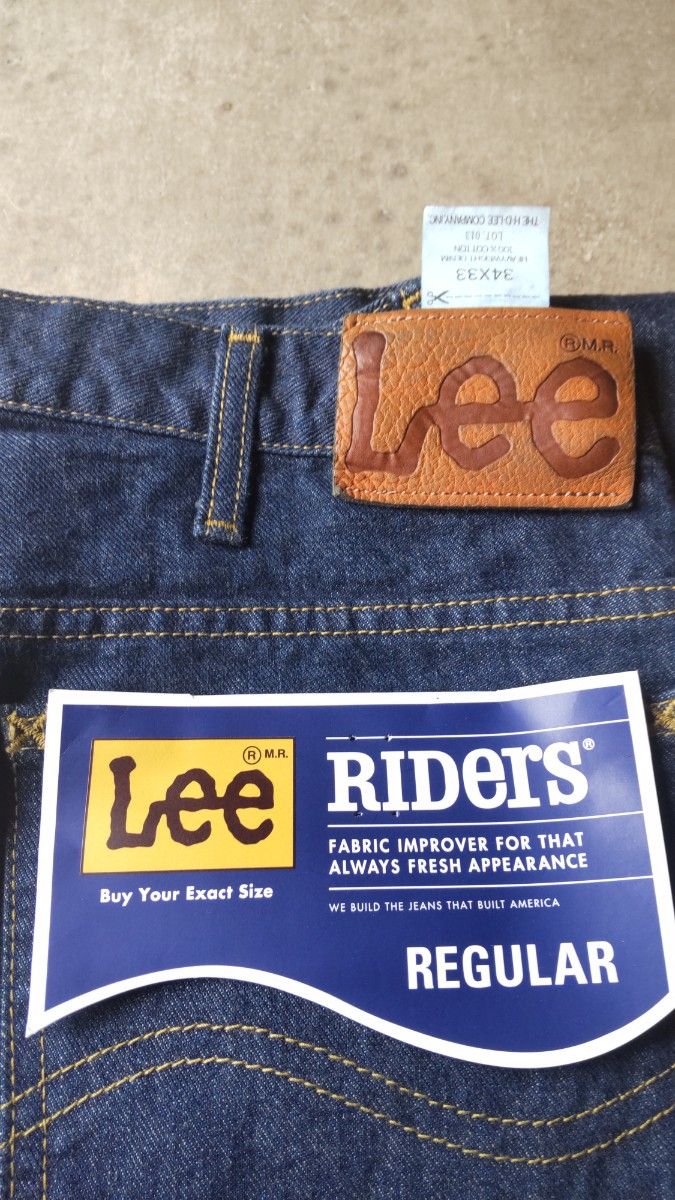 デッドストックLee Ridersリー STRAIGHT w34 L33コーンデニムconedenim14oz ジーンズ