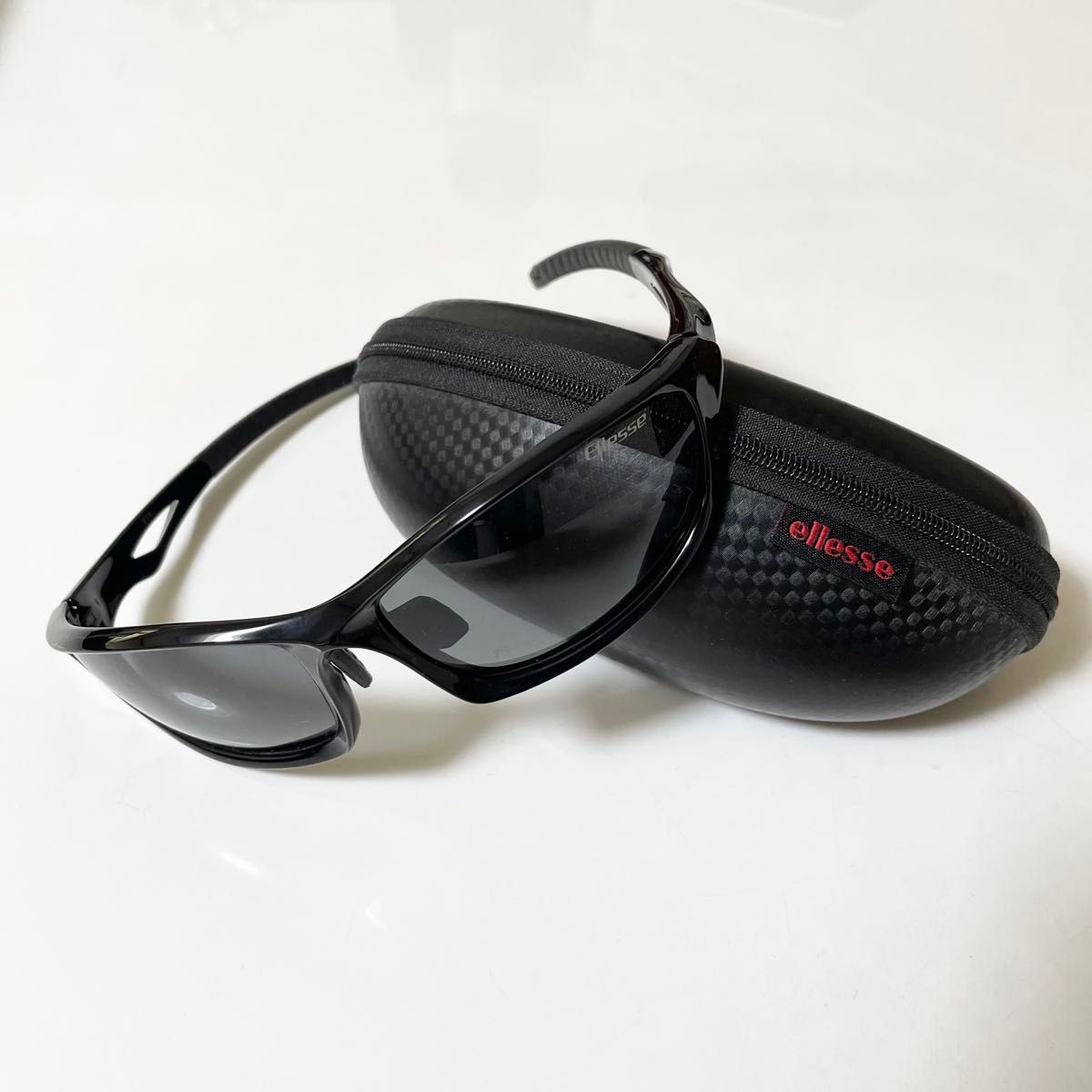 エレッセ スポーツサングラス メンズ 偏光サングラス 紫外線カット ブラック/シルバー ES-S203H-C2 