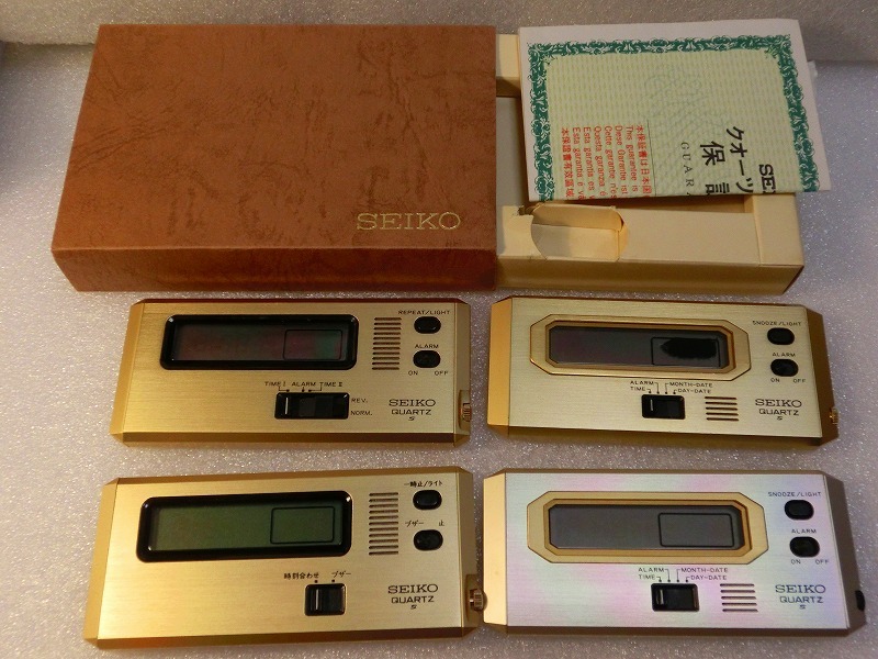 ■ジャンク品処分■ 4台まとめて 昭和レトロ デジタル時計 ポケットアラーム SEIKO コレクション 処分 貴重の画像1