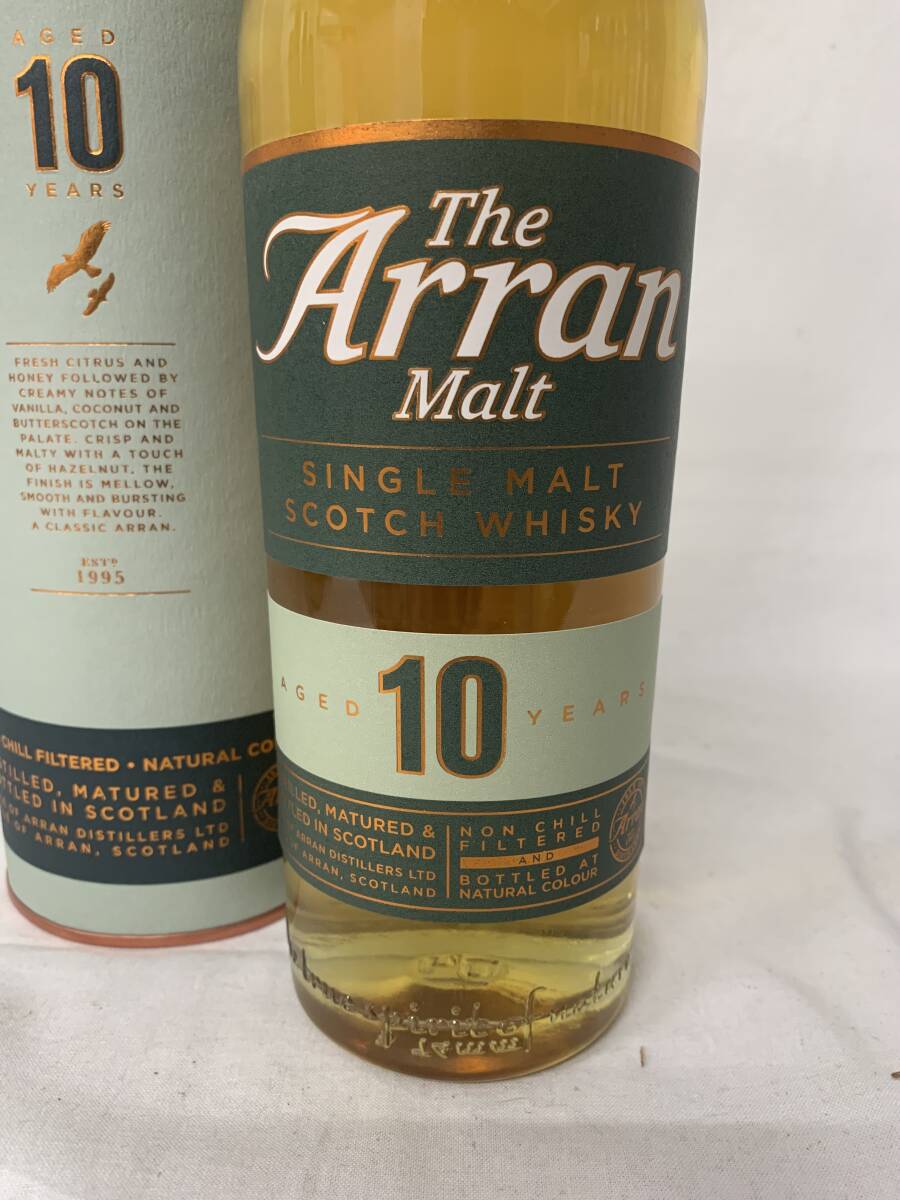 注目！【稀少　スコッチ】THE ARRAN MALT ザ　アラン　モルト10年　700ml 46% 筒箱付_画像2