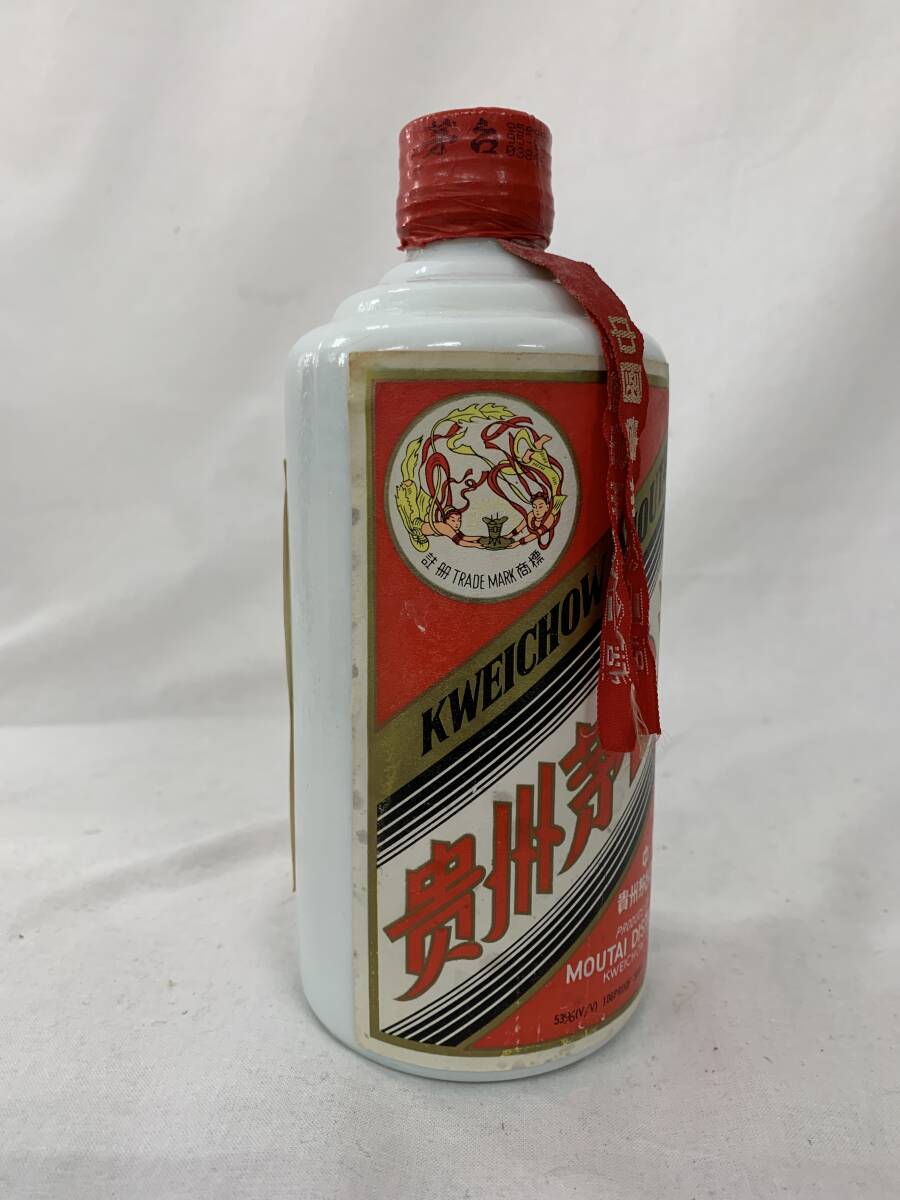 注目！【古酒 中国酒 1995年物】貴州茅台酒 マオタイ酒 天女ラベル 500ml 53% 968gの画像2