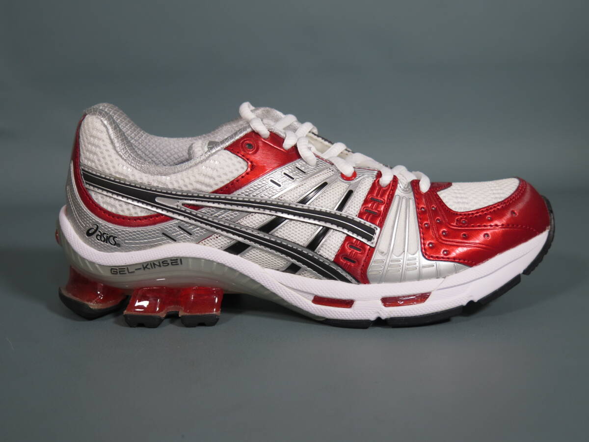 未使用★②アシックス asics スニーカー GEL-KINSEI OG 24.5cｍ クラシックレッド/ブラック タグ＆箱付 1021A117の画像10