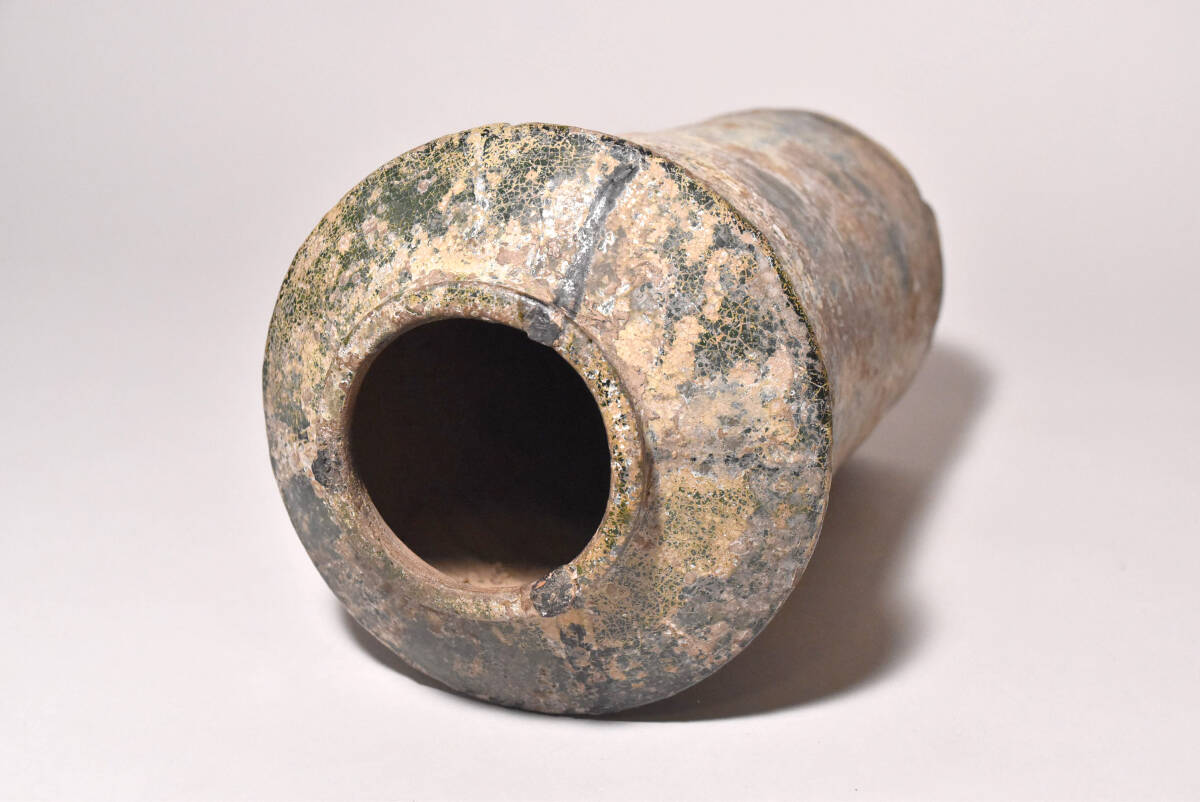 「栗八」漢緑釉壺（益田鈍翁旧蔵／漢時代）の画像7