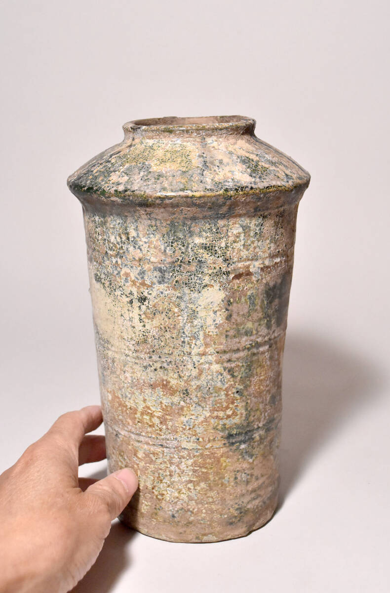 「栗八」漢緑釉壺（益田鈍翁旧蔵／漢時代）の画像10