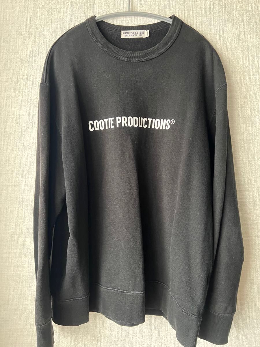 COOTIE PRODUCTIONS ブラック トレーナー cootie productions スウェット トレーナー ブラック COOTIE