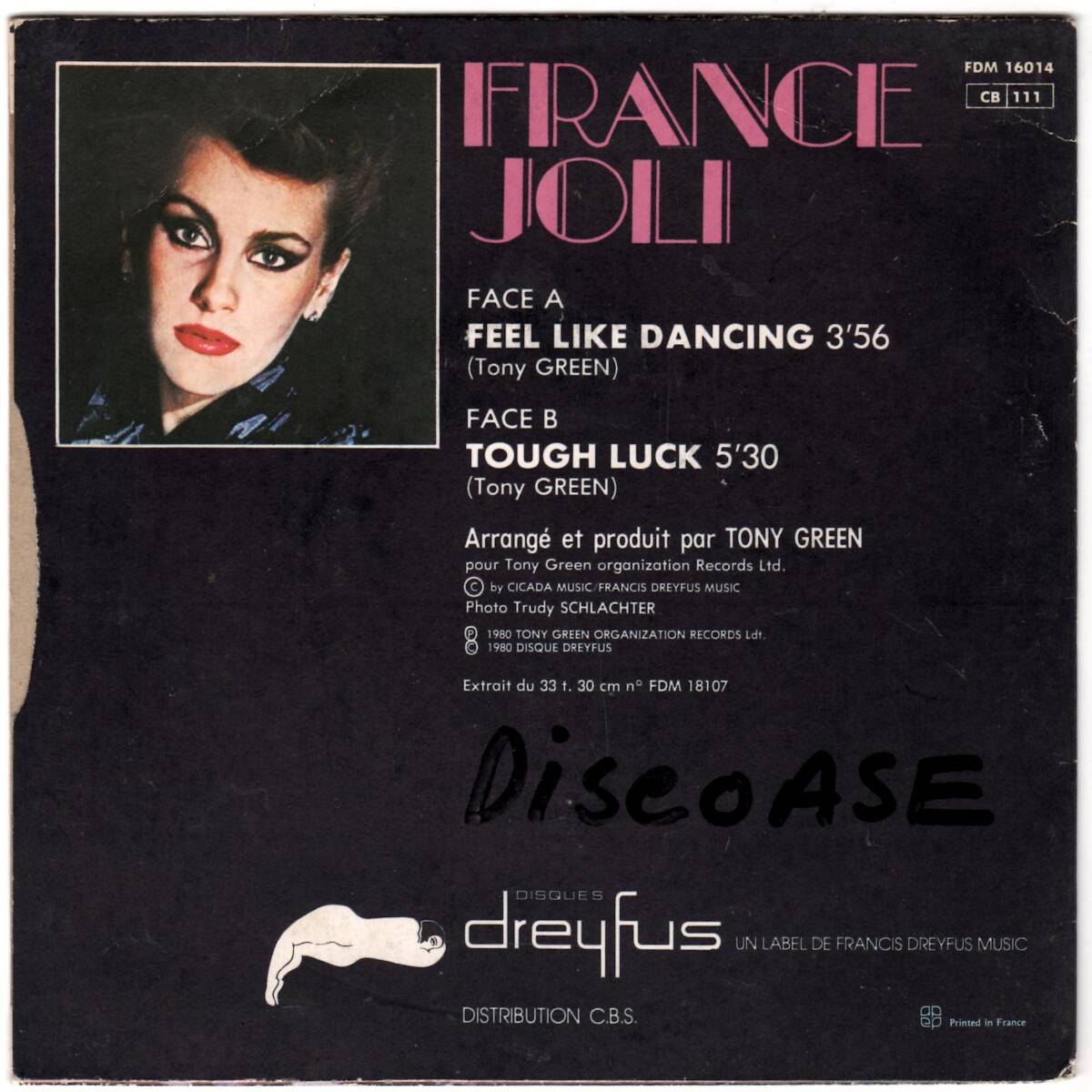 DISCO FUNK.BOOGIE.SOUL.ELECTRO.45 / France Joli / Feel Like Dancing / 7インチ / _画像2