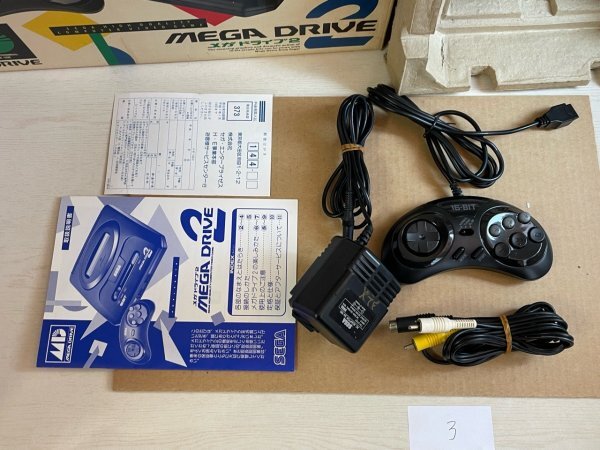 SEGA セガ MD メガドライブ メガドライブ2 本体 箱説明書付き 動作確認済 説明書と番号一致の画像6