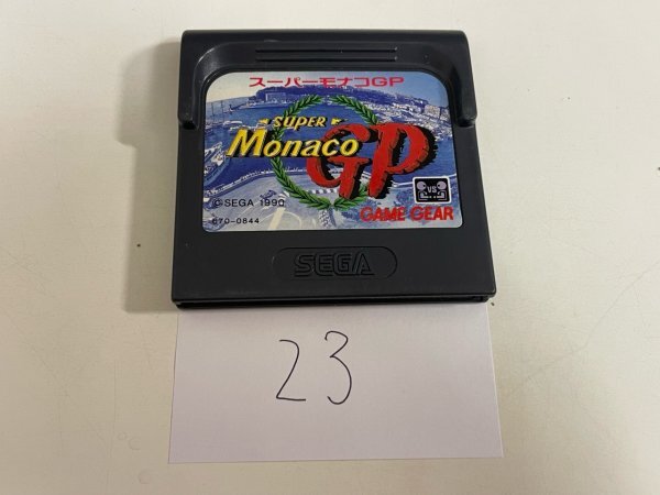  retro game SEGA Sega Game Gear soft only contact washing settled super Monaco GP SAKA23