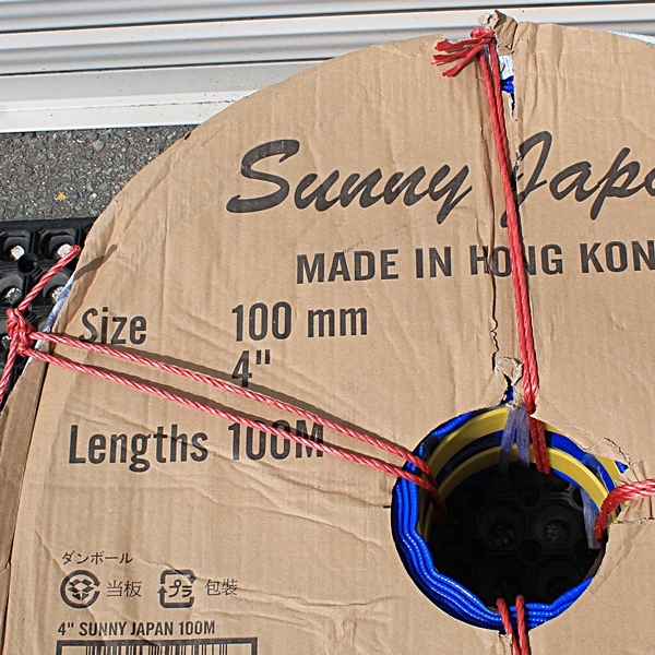 即決 サニーカンパニー サニーホース 100mm 4インチ 100ｍ巻 送水用 1本 未使用 倉庫保管品の画像2
