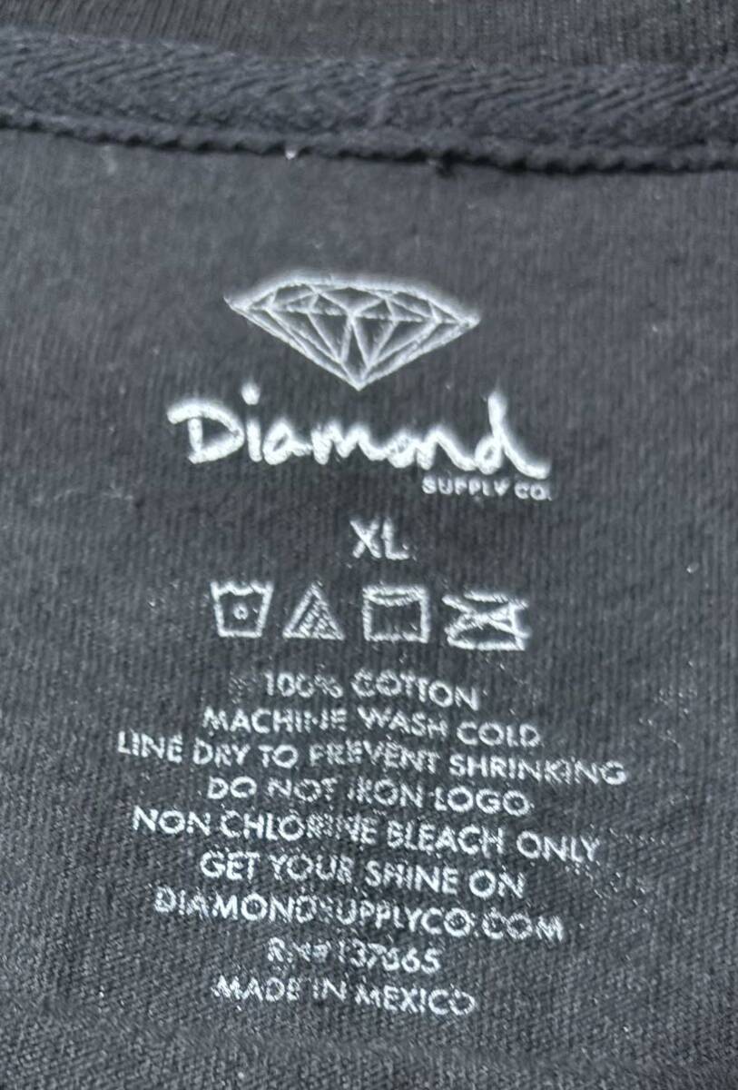 diamond supply co tee black XLサイズ Tシャツ ブラック 古着 の画像5