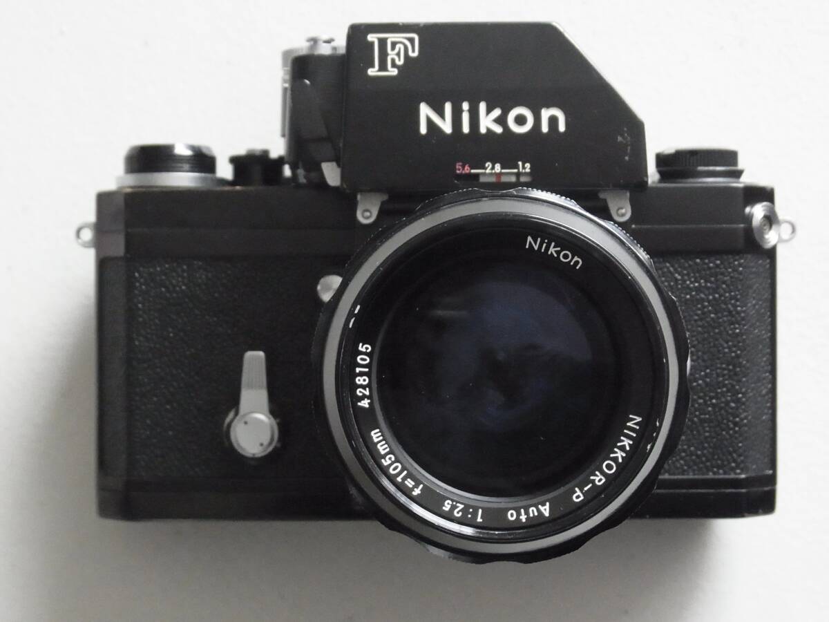 NikonF PhotomicFT-n(ニコンFフォトミックFT-n)ブラックボディ、Nikkor-P Auto 105mmF2.5レンズ付き_画像2