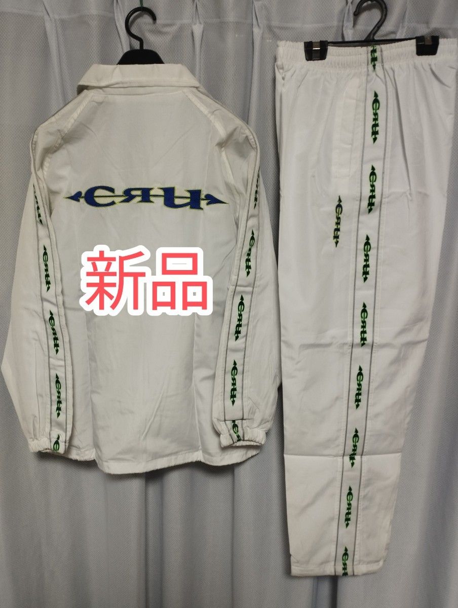 奇跡の新品！90s CRU クルー ナイロンセットアップ　ホワイト