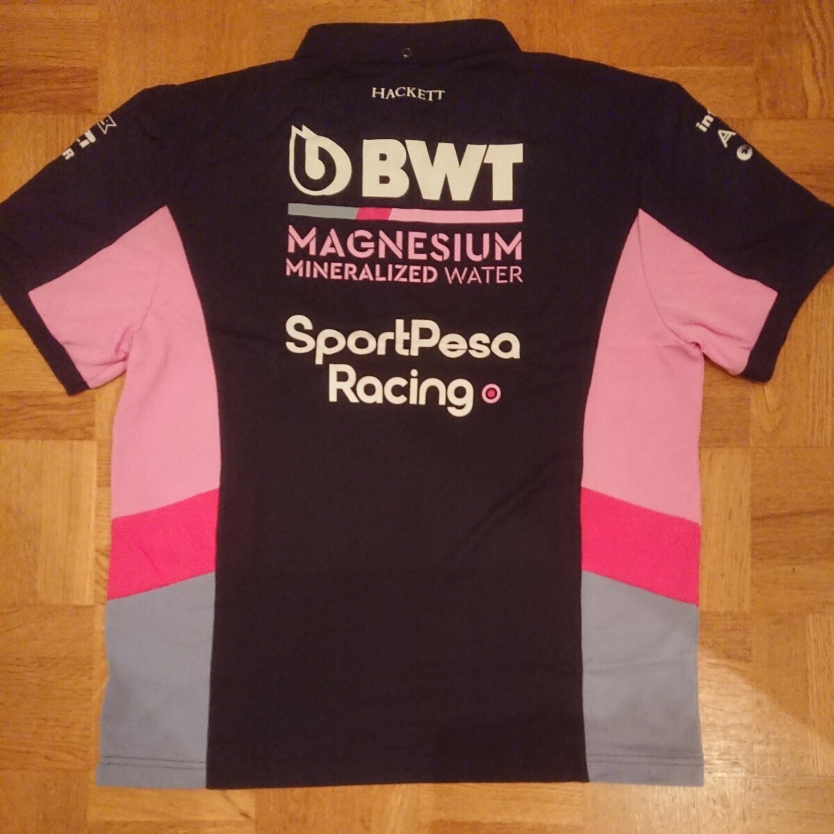 非売品 2019 BWT スポーツペサ レーシングポイント フォースインディアメルセデス F1チーム 支給品 ポロシャツ Mサイズ HACKETT S.ペレスの画像6