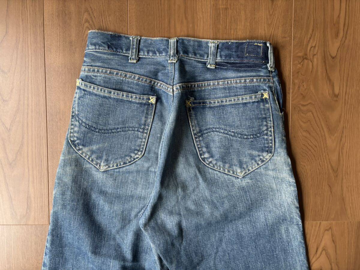 サイド黒タグ! 70s Lee 101z USA製 W31 デニムパンツ ☆60s 50s levis 501 505 101j 91j 91b ジャケット カバーオール ブラック ビンテージ_画像7