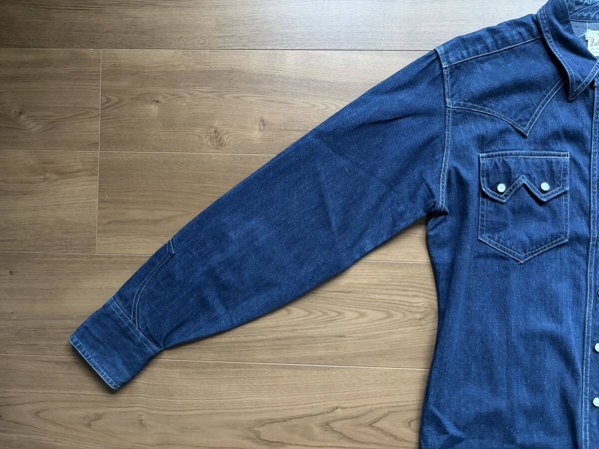 Special! 50s DALL SMITH デニム ウエスタンシャツ 美品 ビンテージ ☆ 40s 60s 501 505 LEVI'S Wrangler 27mw ショートホーン ジャケットの画像4