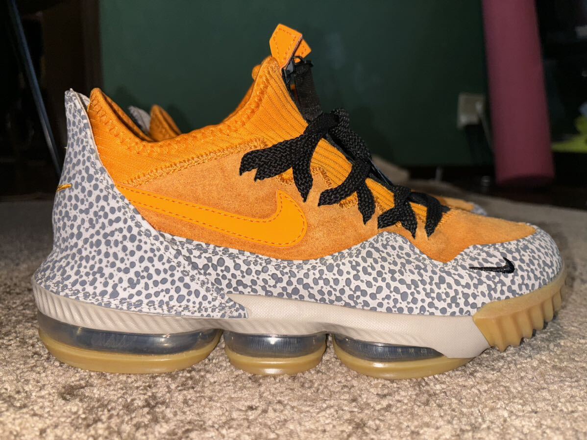 かっこいい！【USED極美品】NIKE LEBRON 16 LOW 〝SAFARI″ atmosの画像4