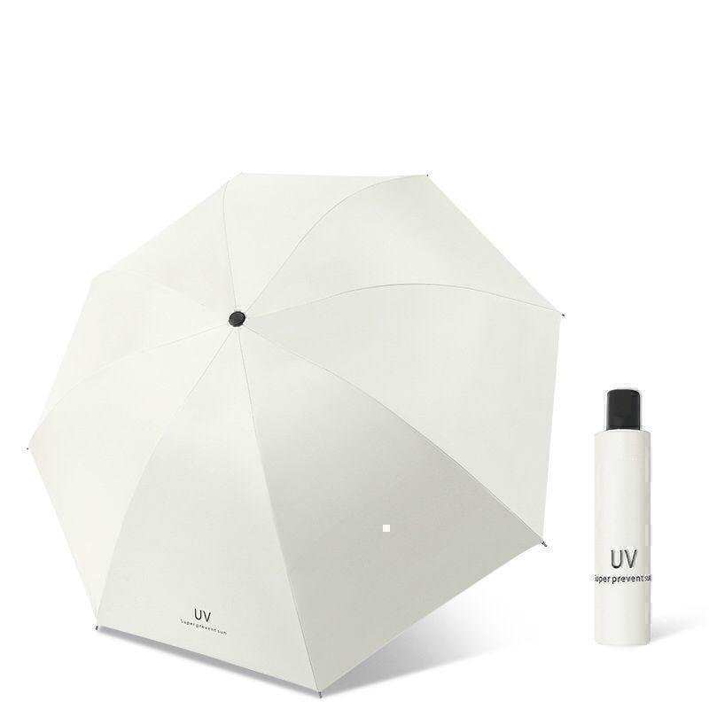 【ホワイト】日傘 折りたたみ傘 晴雨兼用 撥水 UVカット 雨傘 雨具