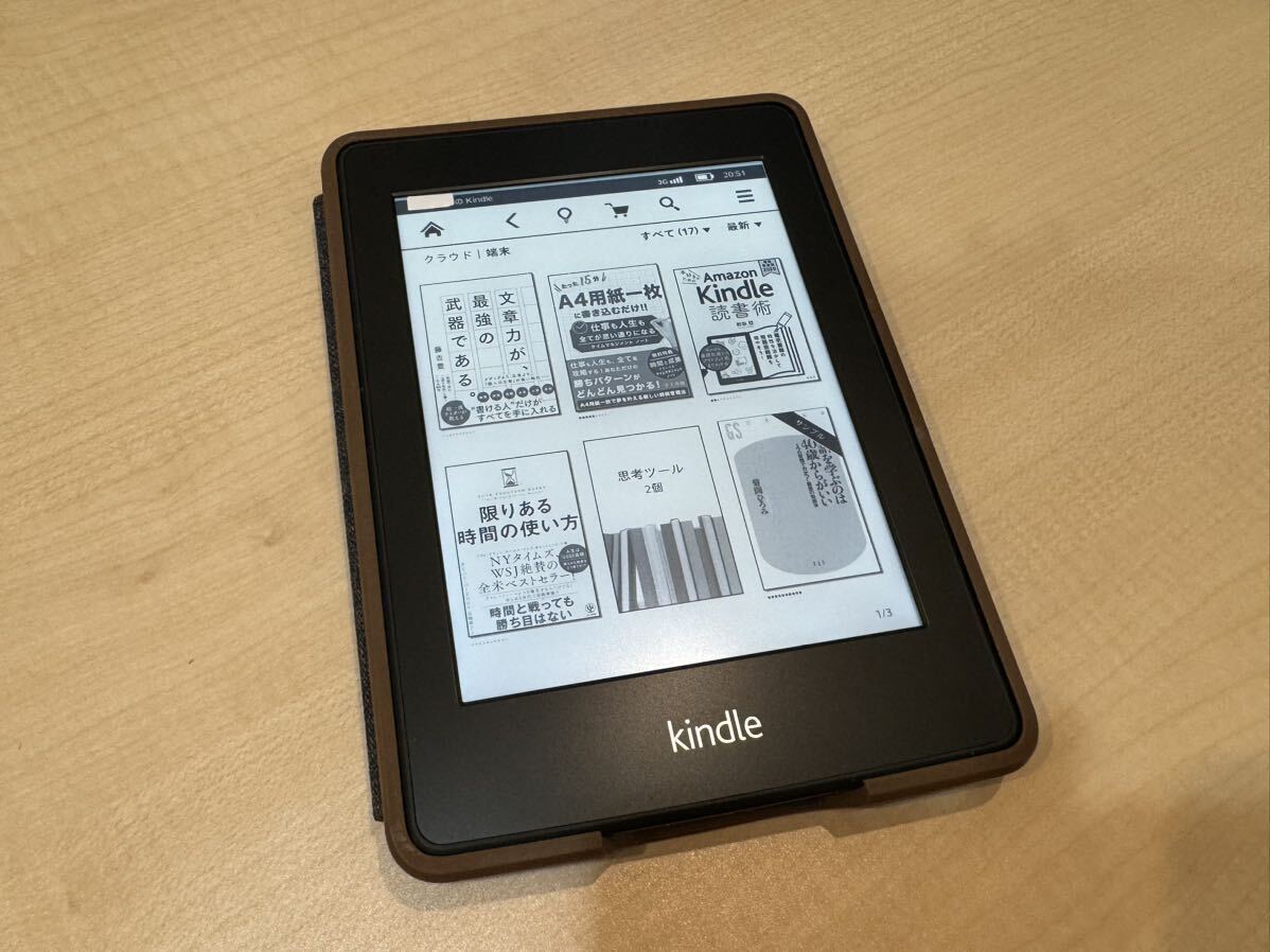 Kindle Paperwhite 3G (第5世代) Amazon 電子書籍リーダー 純正ケース付き