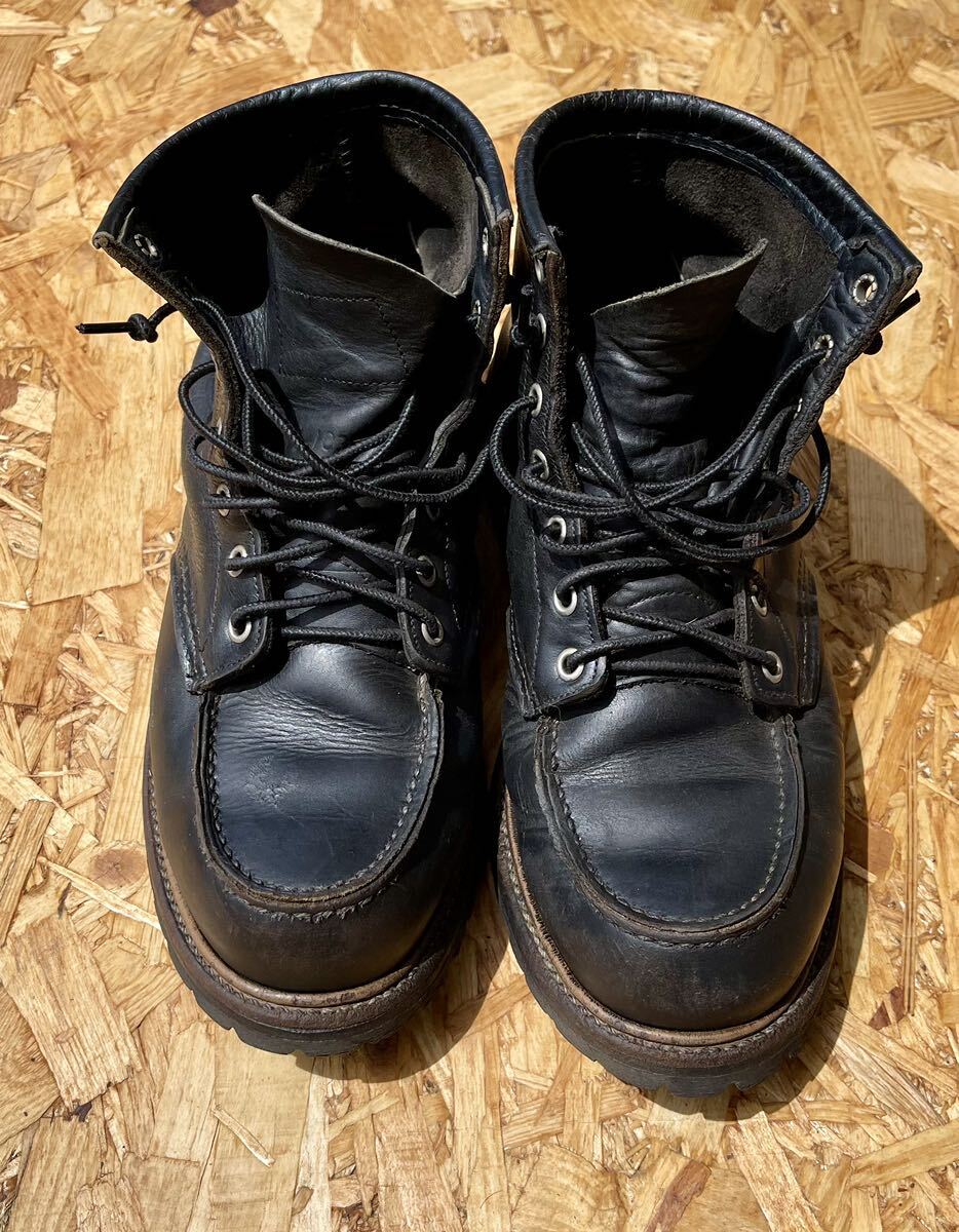 レッドウィング REDWING 8179 ブラック サイズ9E 犬タグ ビブラムソール　張替済み