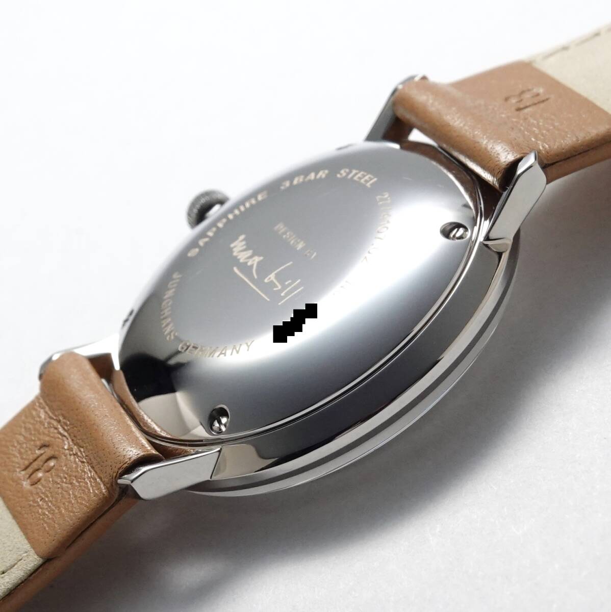 JUNGHANS ユンハンス マックス・ビル クライネ 027/4107.02 Max Bill Kleine 自動巻き SS レザーベルト_画像5