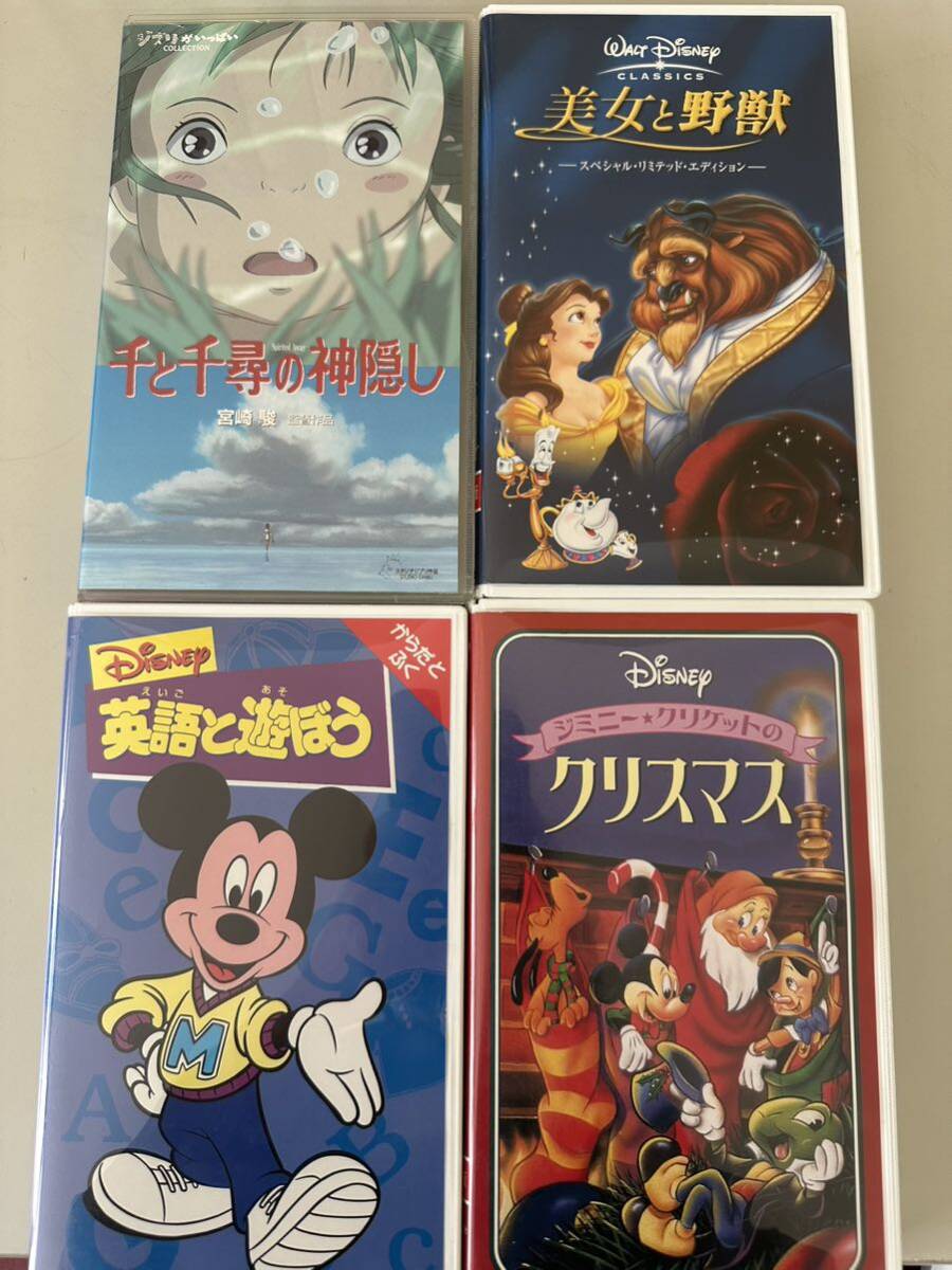 VHS видео Disney Ghibli NHK тысяч . тысяч .. бог .. Beauty and the Beast .. san ..... др. 10 пункт суммировать б/у товар [6728]