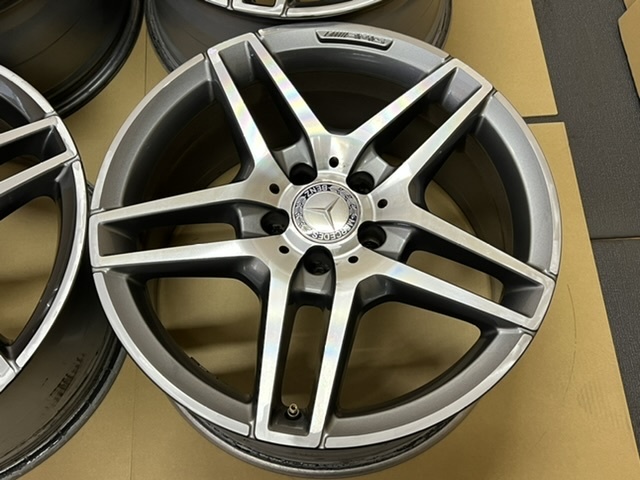 中古ホイール４本セット メルセデスベンツ純正 W212 W207 AMG Eクラス 18×8.5J+48 9J+54 112-5 4本 A212 W204 W205 W206 W213 W212 W211(の画像8