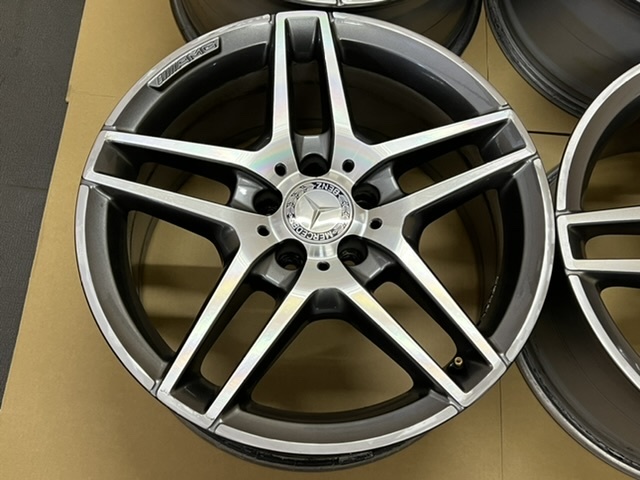 中古ホイール４本セット メルセデスベンツ純正 W212 W207 AMG Eクラス 18×8.5J+48 9J+54 112-5 4本 A212 W204 W205 W206 W213 W212 W211(の画像7