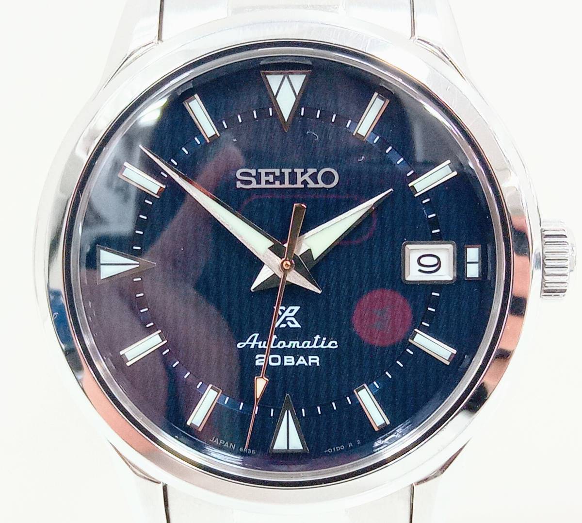 【箱付き】SEIKO PROSPEX 6R35-01M0 自動巻き アルピニスト SS ネイビー文字盤 腕時計 SBDC159の画像1