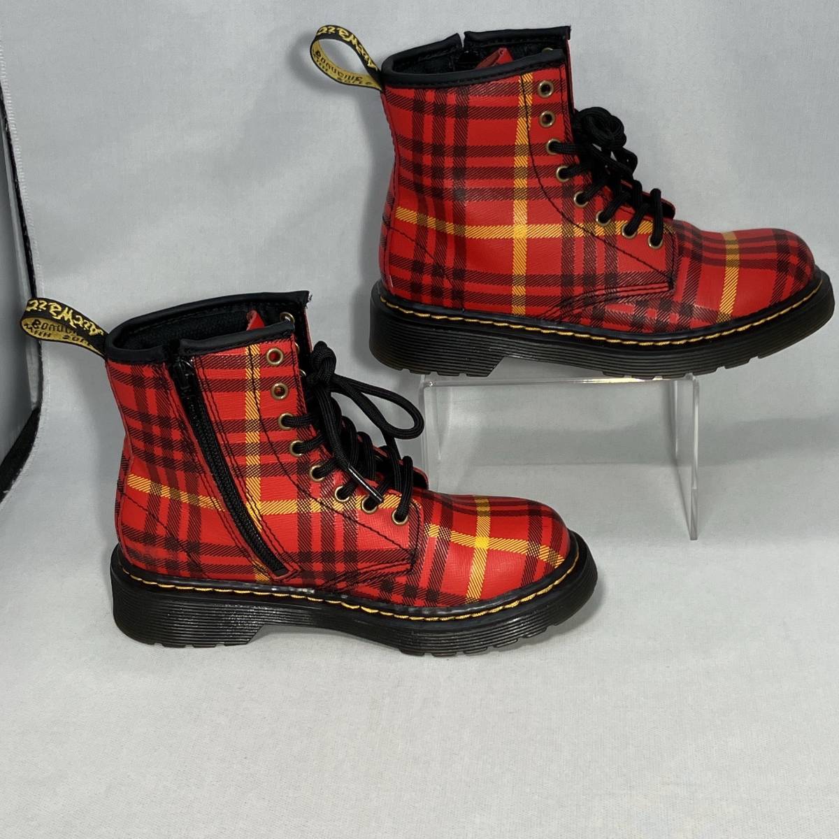 Dr.Martens ドクターマーチン 1460 TARTAN J キッズブーツ UK12 US13 EU31_画像4