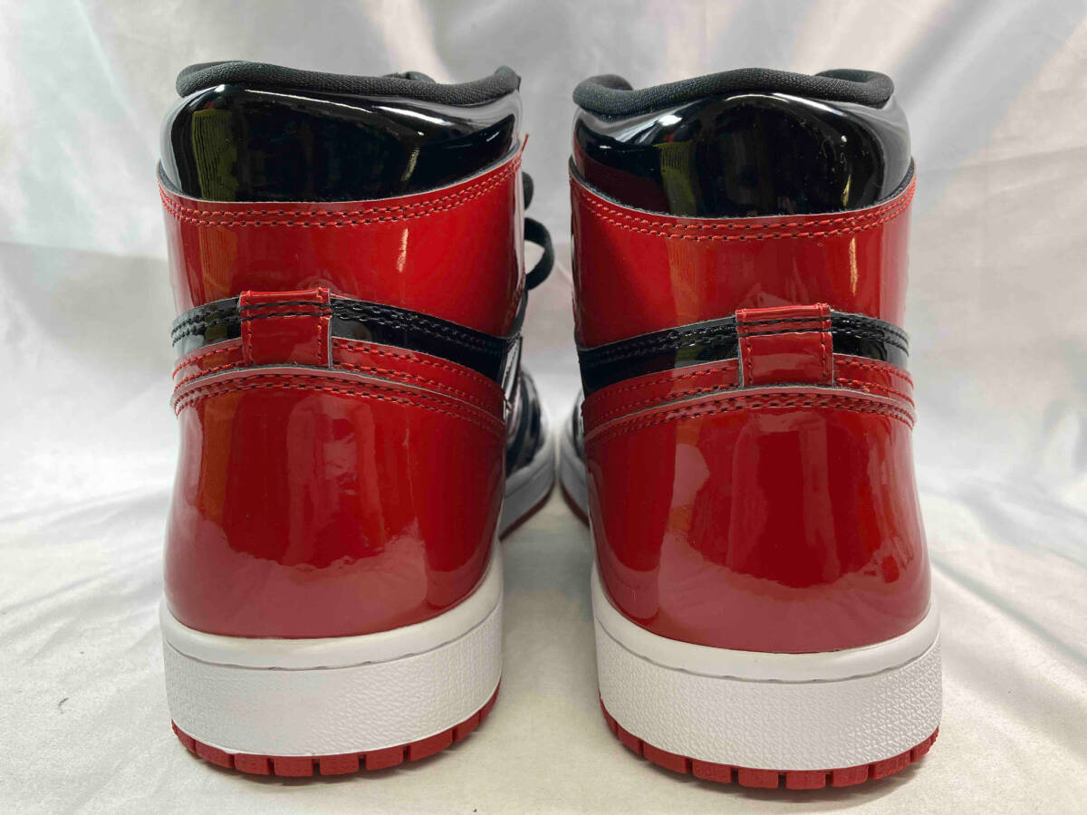 【鑑定済み】【美品】 Nike Air Jordan 1 High OG Patent Bred/ナイキ エアジョーダン1 ハイ OG/27cm/555088-063/スニーカーの画像2