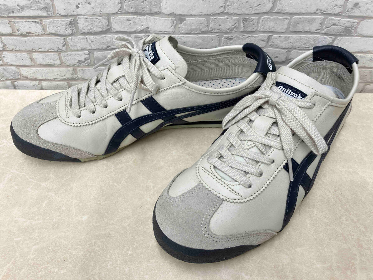 Onitsuka Tiger オニツカタイガー MEXICO 66 1183C 102 スニーカー ローカット 26.5cm グレー×ネイビー_画像1