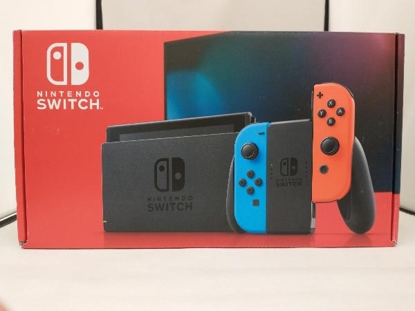 【1円出品】[過剰在庫処分] Nintendo Switch Joy-Con(L) ネオンブルー/(R) ネオンレッド(HADSKABAA)(バッテリー拡張モデル)_画像1