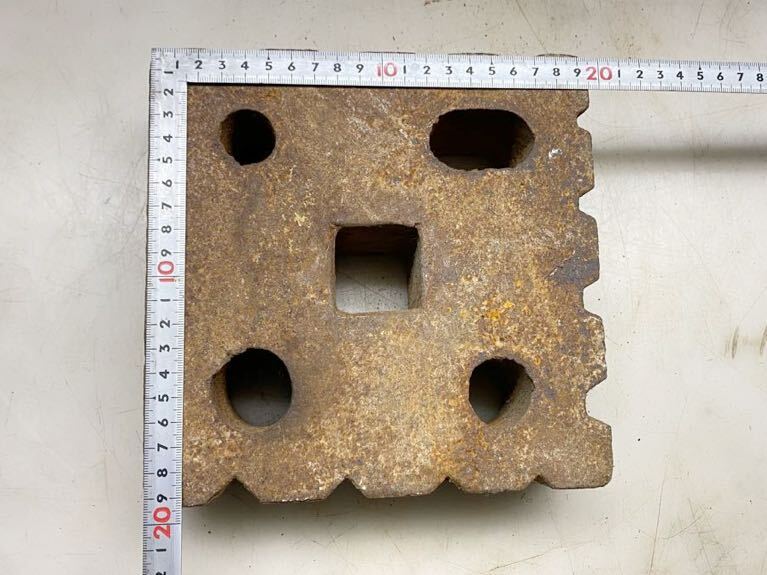 64027 アンビル 金床 蜂の巣 鉄床 重さ約17.8kg 中古の画像5