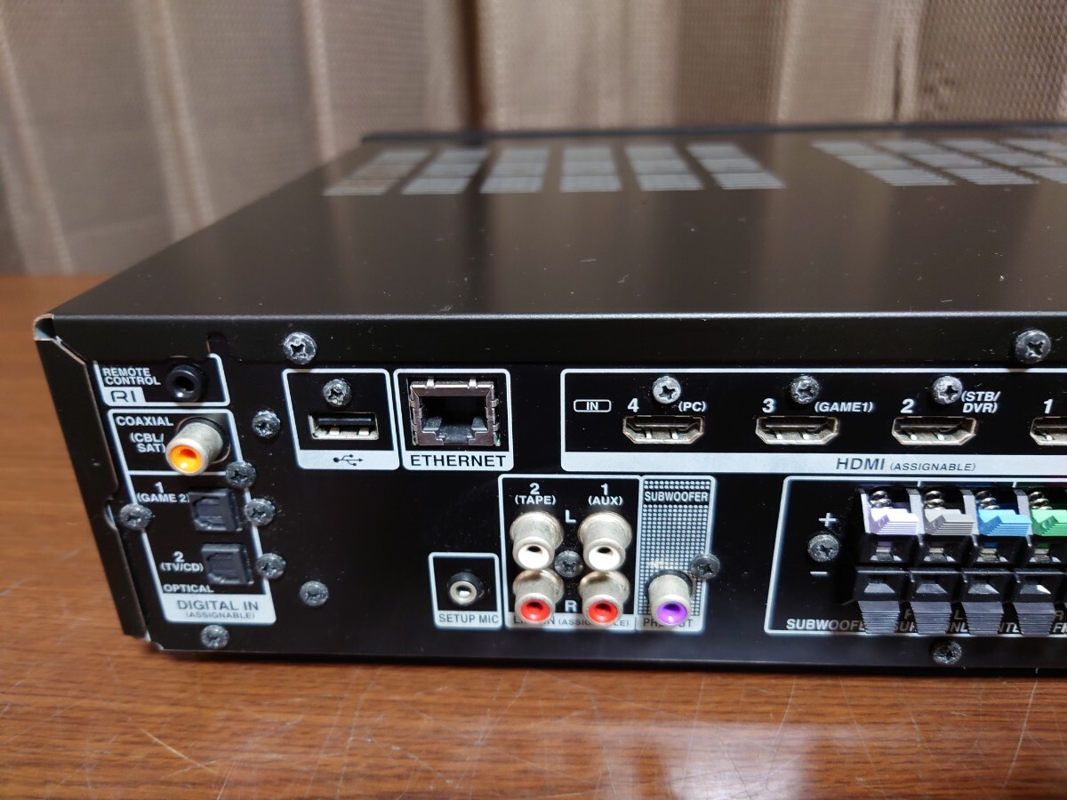  Onkyo ONKYO NETWORK AV RECEIVER amplifier NR-365 operation goods remote control measurement for Mike attaching.!