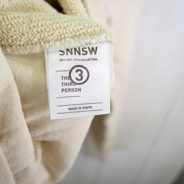 SNNSW 3NNSW SANNINSHOP 三人称 SIMPLE HOODIE TAN スウェットパーカー (L) 日本製の画像5