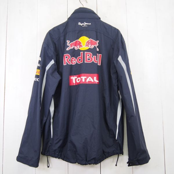 レッドブル・レーシング Red Bull RACING ナイロンワークブルゾン*ジップアップジャケット(M)ダークネイビーの画像3