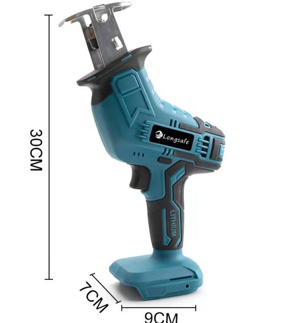 ★マキタ makita 充電式 互換 レシプロソー 電動のこぎり セーバーソー 木材 コードレス 電動 18V 14.4V バッテリー 対応 替刃4枚付_画像2