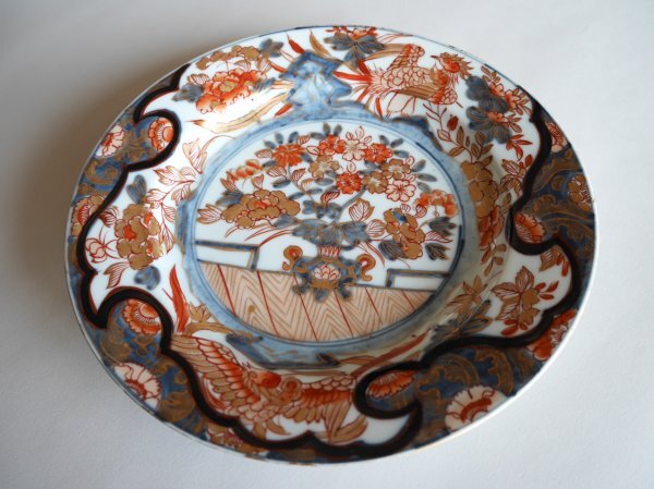 中国　清朝　康熙時代　伊万里写し染錦絵皿　Chinese Export Imari Plate Kangxi Period_画像3